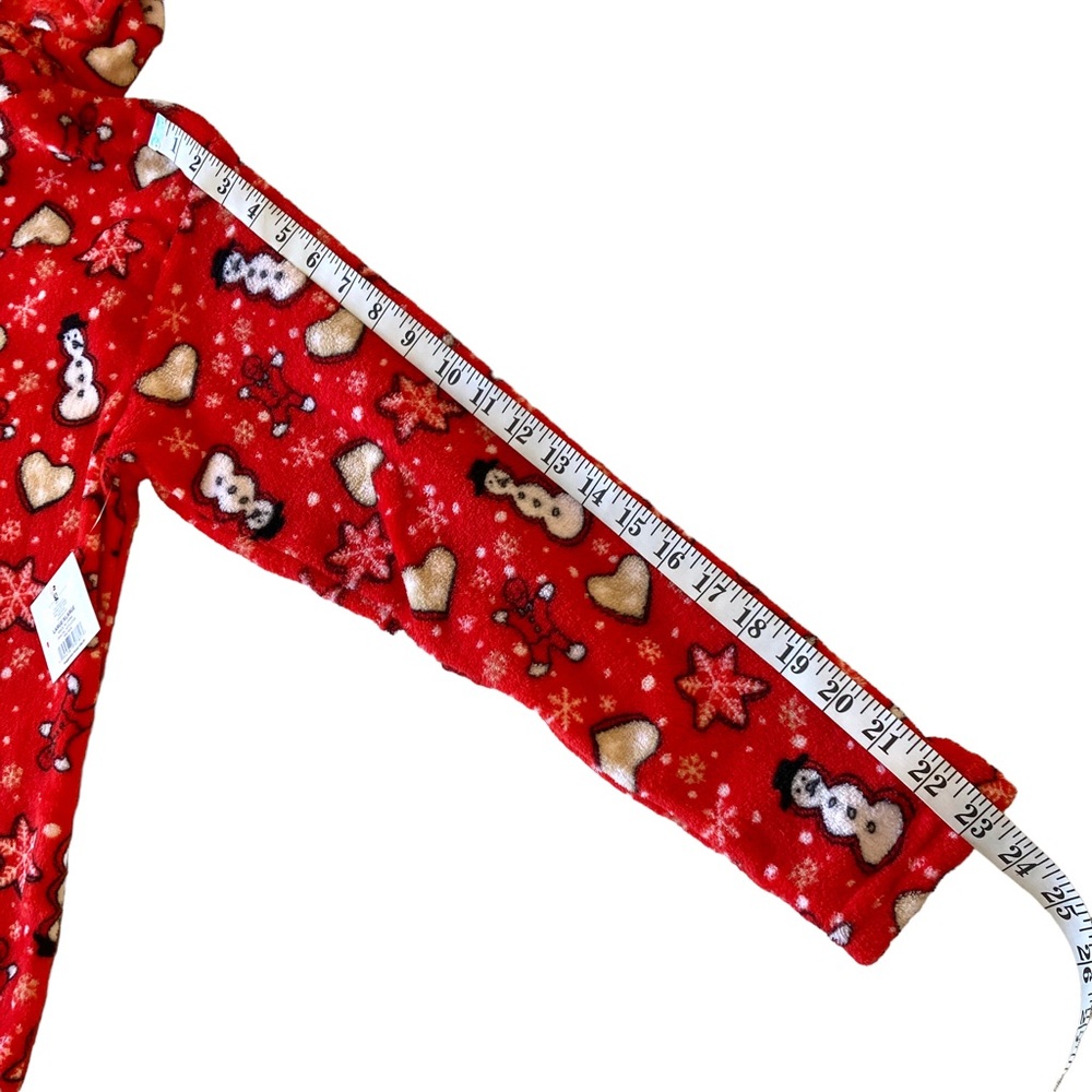 NYC underground adult Christmas pajama onesie one piece zip up hooded size L/XL - Picture 12 of 16